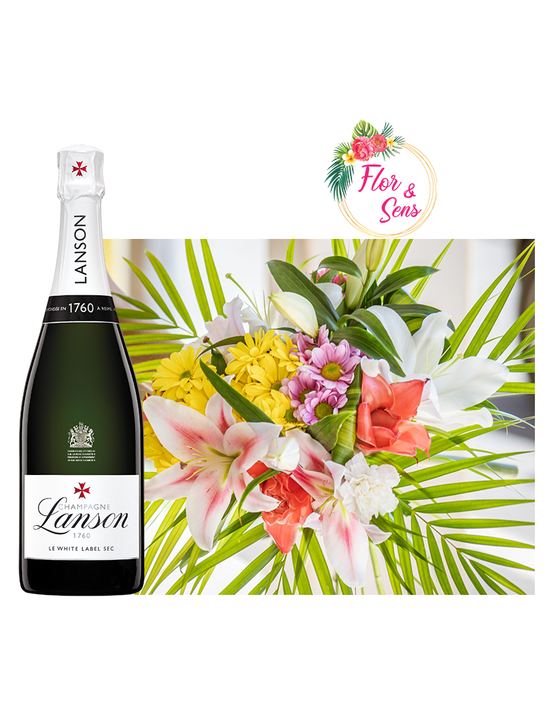 Lanson White 75cl & Bouquet de Fleurs n°2