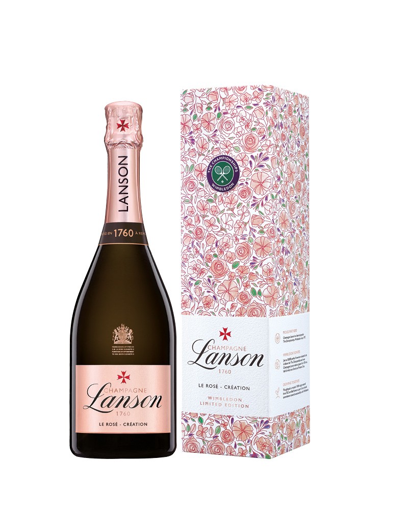 Lanson Rosé 75cl + Etui Wimbledon