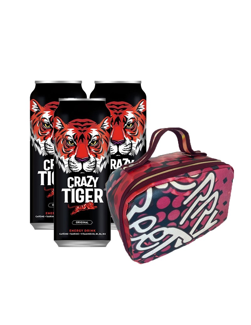 Crazy Tiger 50CL Energy Drink + Lunch Box