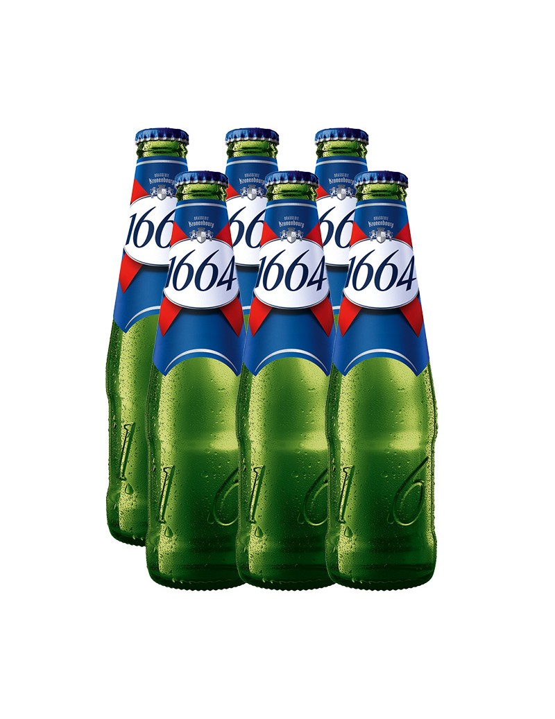 Bière 1664 blonde bouteille 33cl x 6 bouteilles