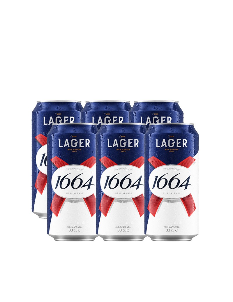 Bière 1664 blonde x 6 canettes 33cl