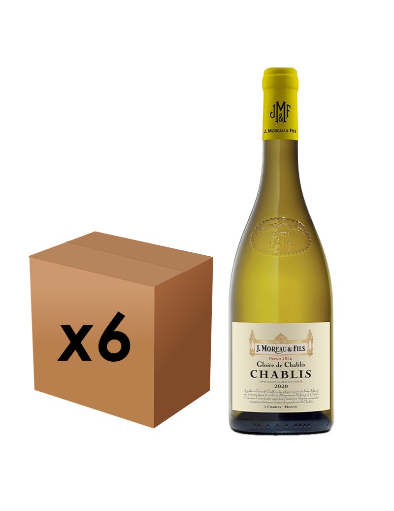 Chablis J. Moreau & Fils 2023 - Au carton (6 bouteilles)