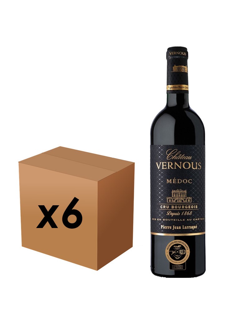 Médoc Château Vernous 2022 - Au carton (6 bouteilles)
