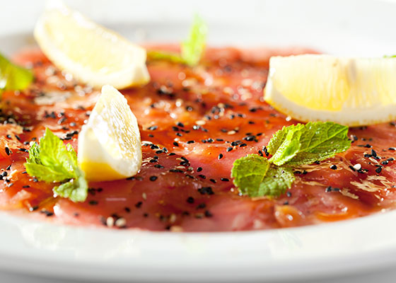 Carpaccio de thon