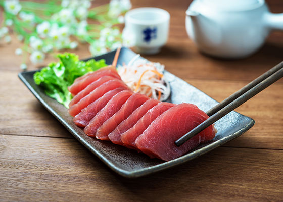 Sashimi de thon